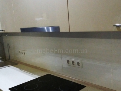 Прямая кухня в современном стиле