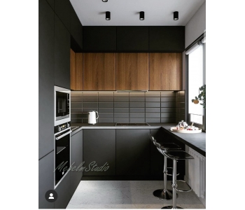 Кухня угловая в современном стиле на заказ Киев