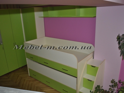 Детская кровать трансформер для двух детей