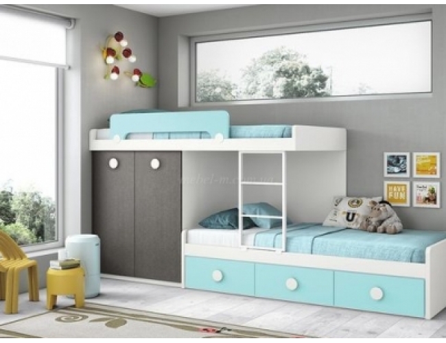 Детская кровать двухъярусная Адель для двух детей
