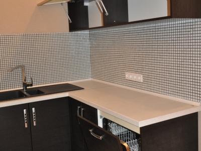 Кухня в минимализме цвет венге