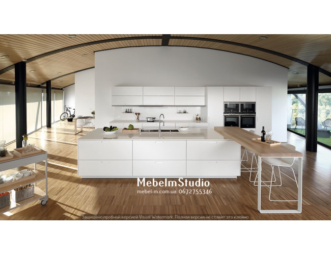 Кухня студио. барная стойка на кухне