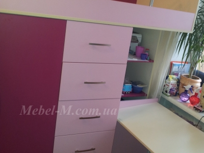 Детская кровать фуксия