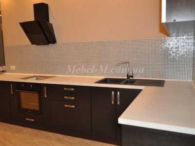 Кухня в минимализме цвет венге