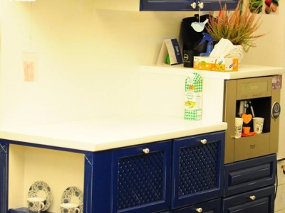 Кухня деревянная крашенная