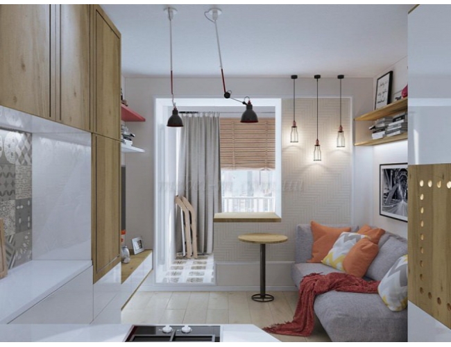 Smart ( смарт ) квартира 19 м2- интерьер