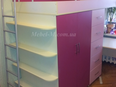 Детская кровать фуксия