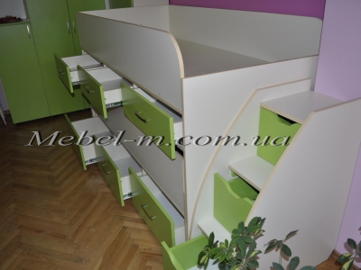 Детская кровать трансформер для двух детей