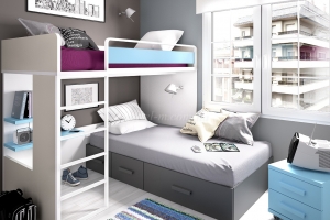 Двухъярусная детская кровать для подростков