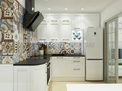 Угловая маленькая кухня