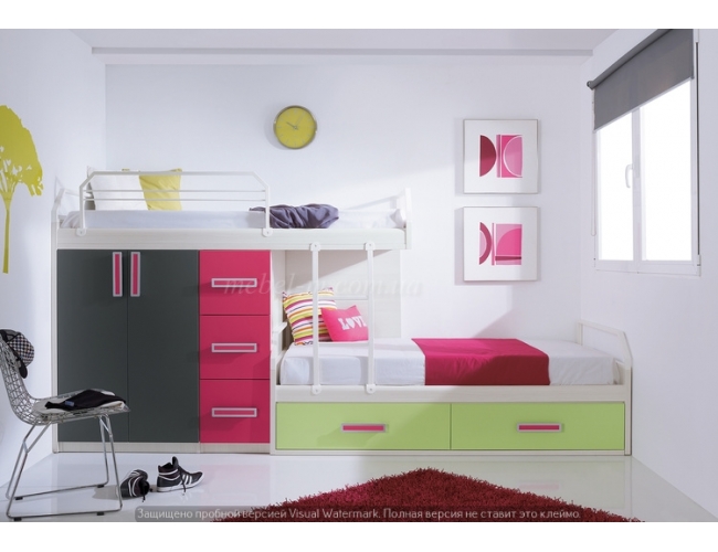 Двухъярусная детская кровать - Дуэт