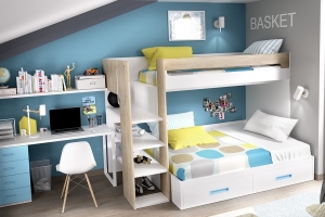 Комплекс детcкой мебели с двухъярусной кроватью