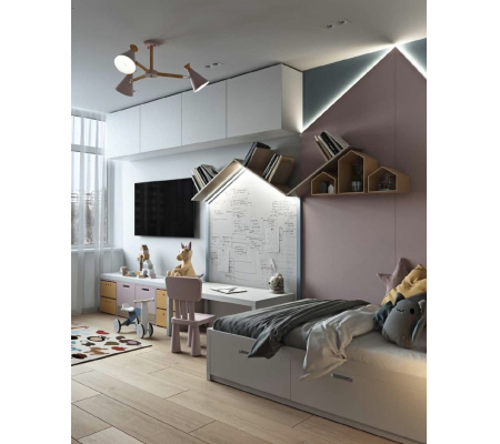 Детская комната - полочки в виде домика