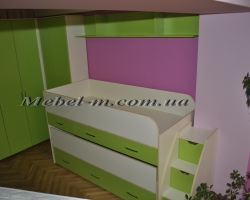 Детская кровать трансформер для двух детей