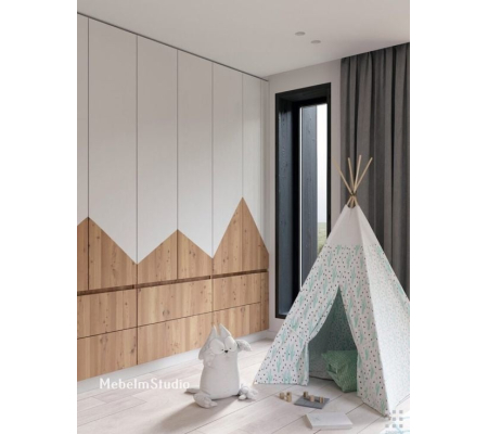 Детская мебельная стенка Домик