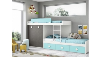 Детская кровать двухъярусная Адель для двух детей