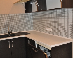 Кухня в минимализме цвет венге