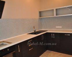 Кухня в минимализме цвет венге