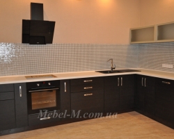 Кухня в минимализме цвет венге