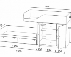 Детская двухъярусная кровать