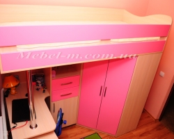 Детская двухъярусная кровать для девочки