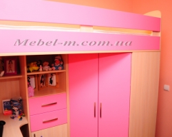 Детская двухъярусная кровать для девочки