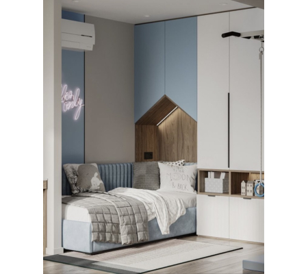 Маленькая мебельная стенка с домиком