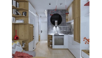 Smart ( смарт ) квартира 19 м2- интерьер