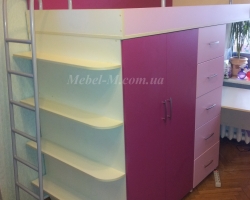 Детская кровать фуксия