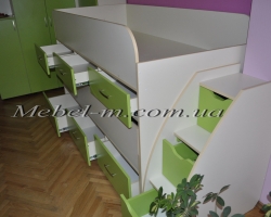 Детская кровать трансформер для двух детей