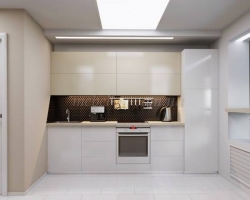 Маленькая прямая кухня 2,5 метра