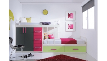 Двухъярусная детская кровать - Дуэт