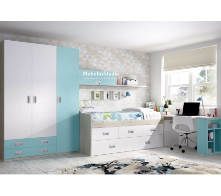 Кровать трансформер с двумя спальными местами