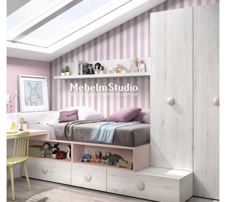 Детская кровать с подиумом