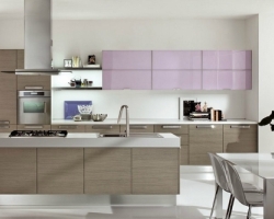 Дизайн кухни - фото с МДФ с фасадами хай тек