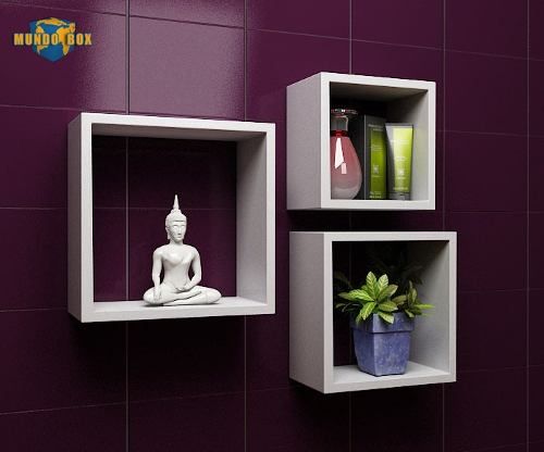 cubos flotantes estantes